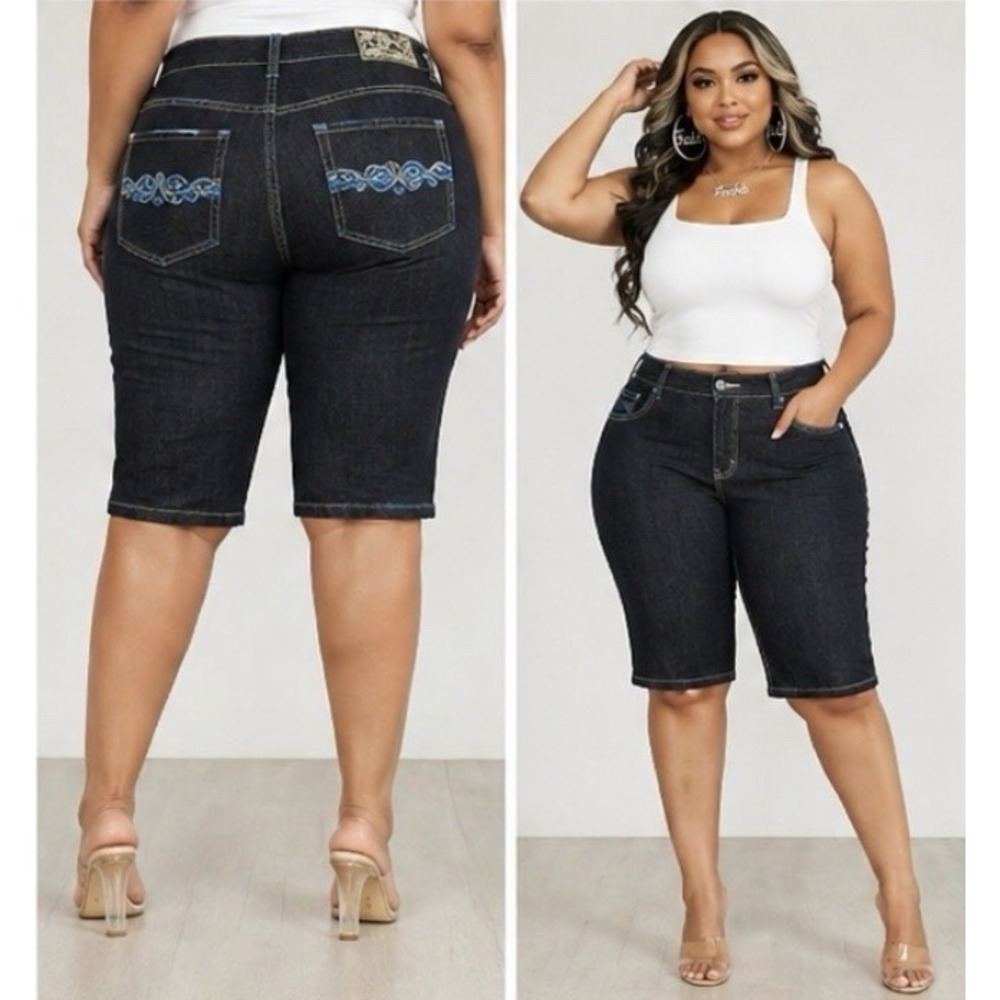 *New Size 12 Revolt Fabb Denim Capri #378*15**
